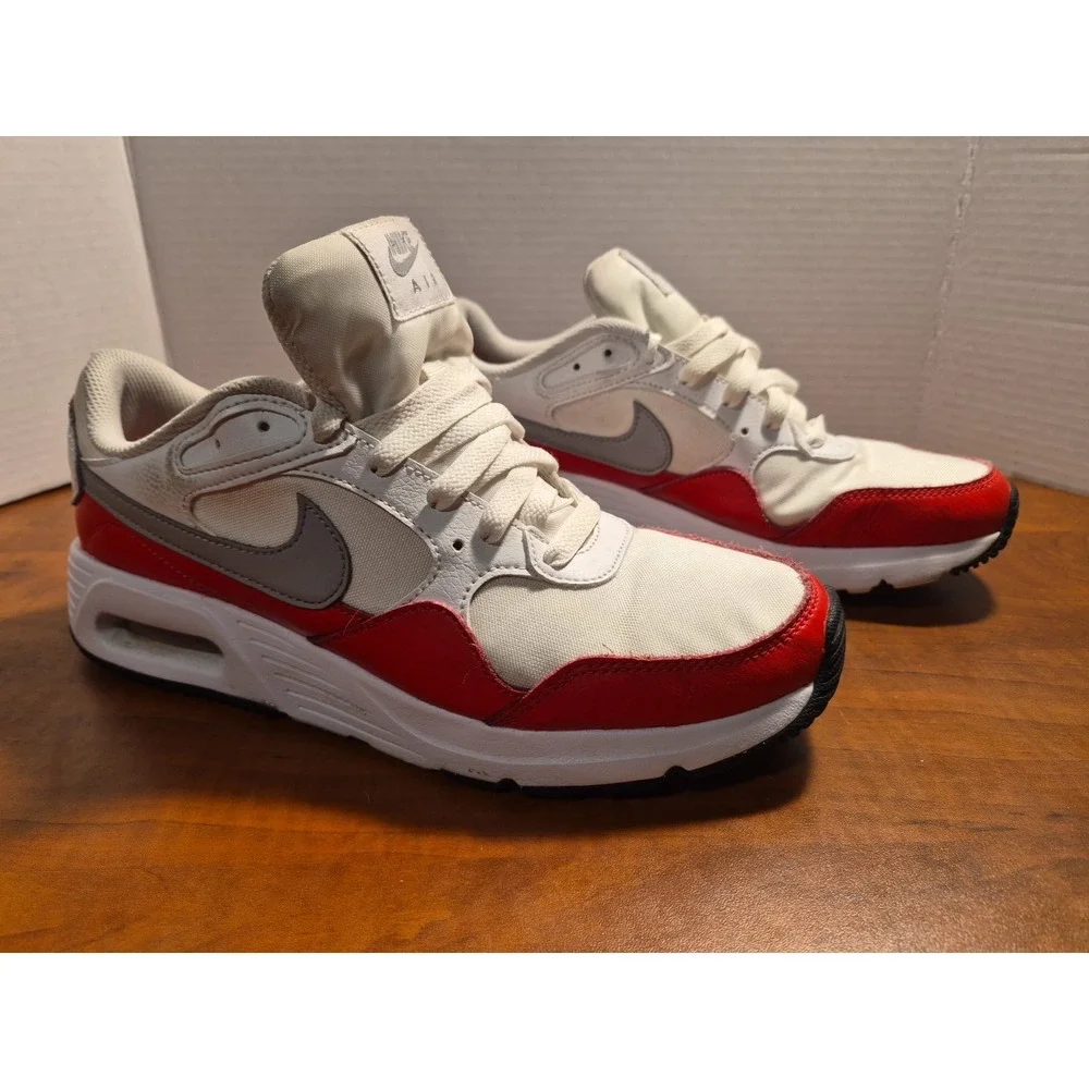 Nike Air Max SC Mens White University Red Photon Dust CW4555-103 Sneakers